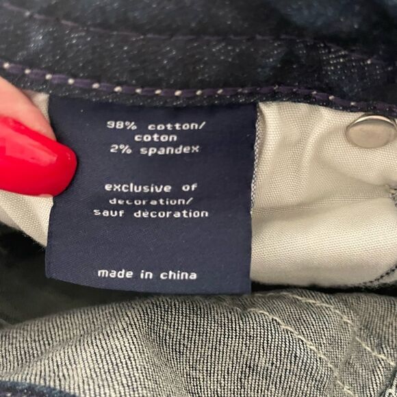 Vigoss Jeans Heritage Fit Capri womens Size 6 L 25 roll cuff blue - Picture 10 of 10